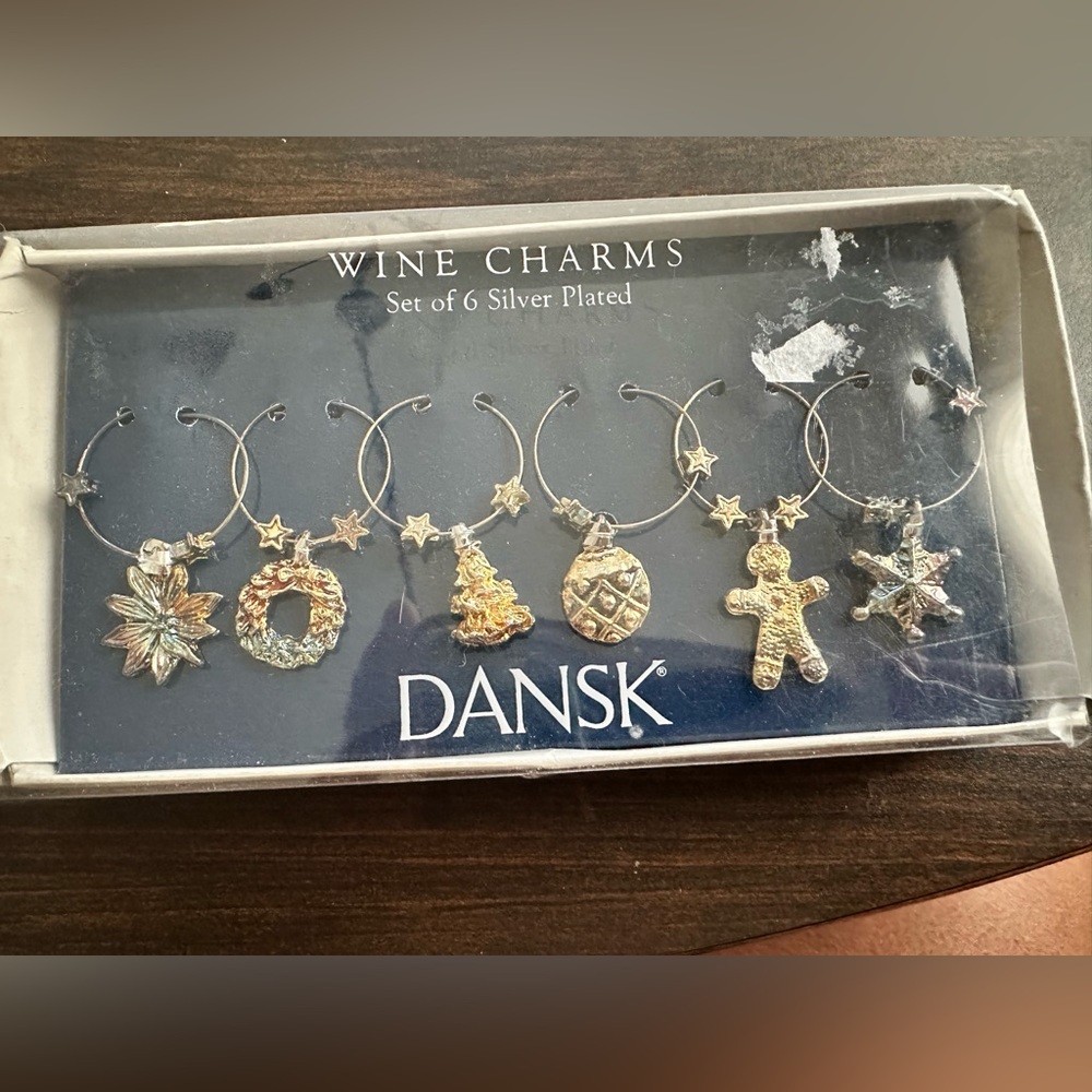 Brand new Dansk wine charms